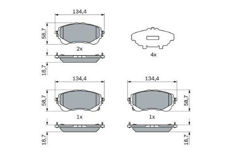 Toyota Corolla 1.6VVTi 2019-2025 Bosch Ön Balata NETPAR26149