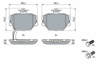 Smart Fortwo 0.7 2004-2007 Bosch Ön Balata