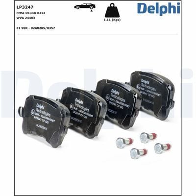 Seat Leon 1.4TSI 2014-2018 Delphi Arka Balata NETPAR24483