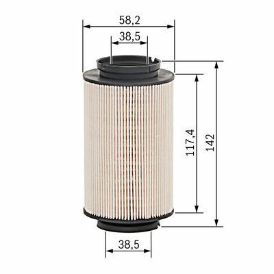 Volkswagen Jetta 1.9TDI 2005-2006 Bosch Mazot Filtresi NETPARB2041