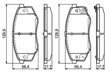 Hyundai iX20 1.4CRDi 2010-2013 Bosch Ön Balata