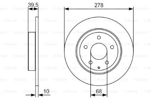Mazda 6 2.0 2012-2023 Bosch Arka Disk 2 Adet