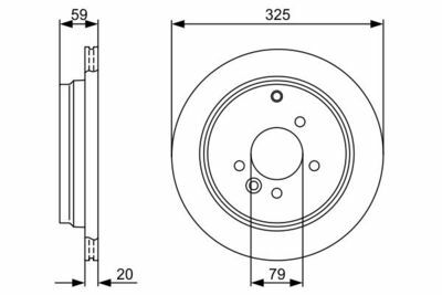 Land Rover Discovery 4 2.7TDV6 2009-2010 Bosch Arka Disk 325mm 2 Adet