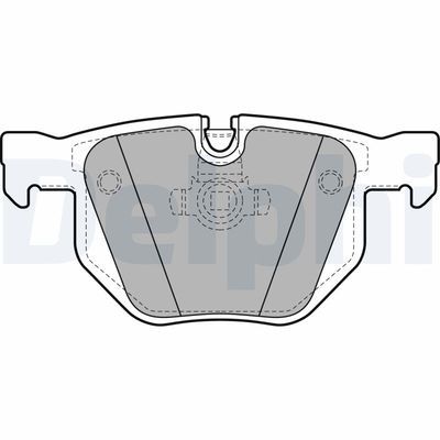 BMW 5 E60 520i 2.2 2003-2005 Delphi Arka Balata