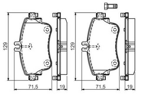 Mercedes A Serisi (176) A180d 1.5	 2015-2018 Bosch Ön Balata 25326