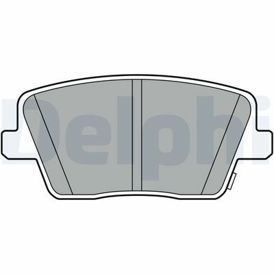 Hyundai i30 1.6CRDi 2016-2019 Delphi Arka Balata NETPAR22867