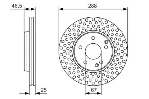 Mercedes C Serisi (202) C280 2.8 1993-1997 Bosch Ön Disk 2 Adet