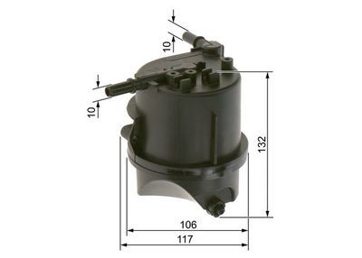 Peugeot 107 1.4HDI 2005-2010 Bosch Mazot Filtresi Müşürlü