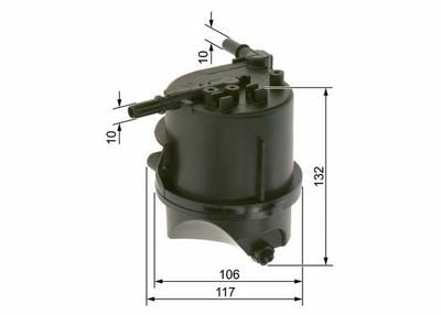 Peugeot 207 1.4HDI 2006-2010 Bosch Mazot Filtresi Müşürlü