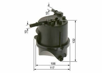 Citroen C1 1.4HDI 2005-2010 Bosch Mazot Filtresi Müşürlü
