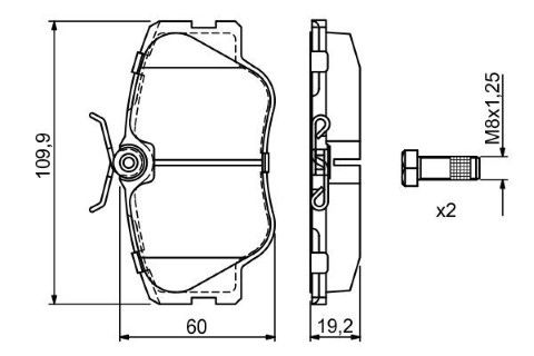 Mercedes E Serisi (124) 300E 3.0 1985-1993 Bosch Ön Balata