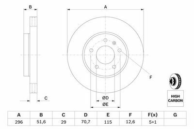 Opel Antara 2.0CDTI 2006-2011 Bosch Ön Disk 2 Adet