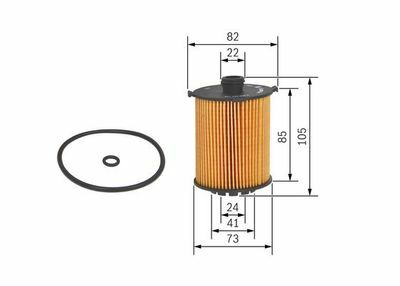 Volvo S90 2.0 B5 2021-2025 Bosch Yağ Filtresi NETPARP7152