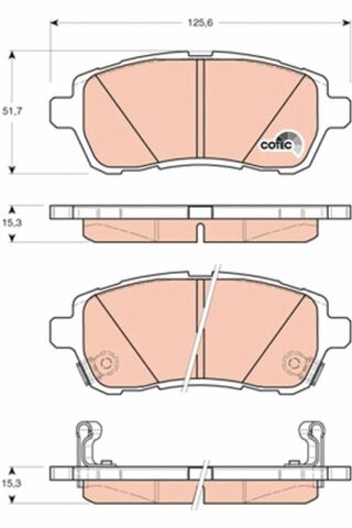 Ford Fiesta 1.25 2008-2017 TRW Ön Balata