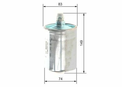 Mercedes 190 Serisi (201) E 2.0 1986-1993 Bosch Benzin Filtresi GE092