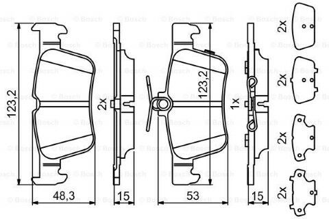 Ford Mondeo 1.5 2014-2018 Bosch Arka Balata