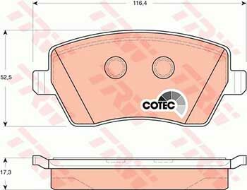 Nissan Micra K12 1.6 2005-2010 TRW Ön Balata 23973