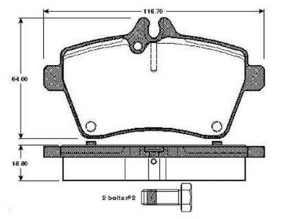 Mercedes A Serisi (169) A150 1.5	 2004-2009 Bosch Ön Balata 24077