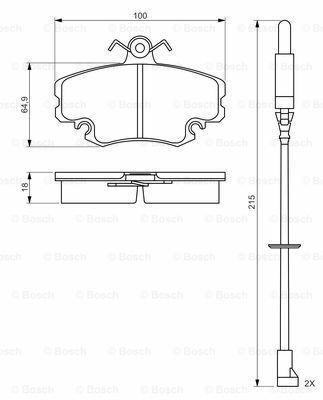 Renault Symbol 1.5dCi 2001-2013 Bosch Ön Balata