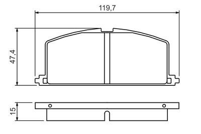 Toyota Corolla 1.6 1987-2001 Bosch Ön Balata 20870