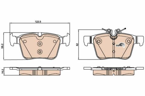 Mercedes C Serisi (205) C200d 2.1	 2015-2017 TRW Arka Balata