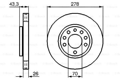 Opel Corsa D 1.4 2012-2014 Bosch Ön Disk 2 Adet