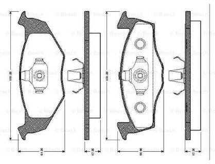 Volkswagen Polo 1.4 1999-2009 Bosch Ön Balata 21866