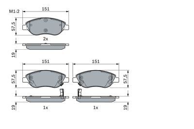 Fiat Egea 1.6MJ 2015-2020 Bosch Ön Balata NETPAR22476