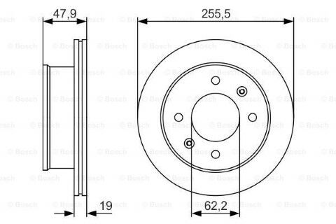 Hyundai Getz 1.5CRDi 2003-2009 Bosch Ön Disk 256mm 2 Adet