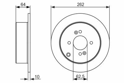Hyundai Accent Era 1.4 2006-2012 Bosch Arka Disk 2 Adet