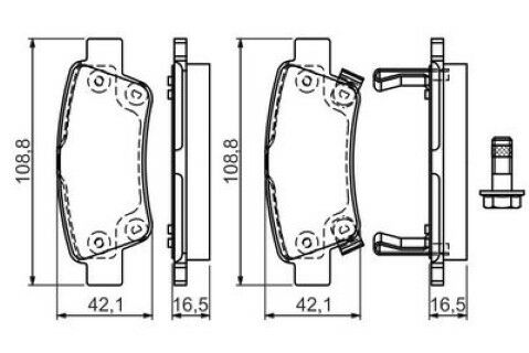 Honda CR-V 1.6i-DTEC 2013-2018 Bosch Arka Balata