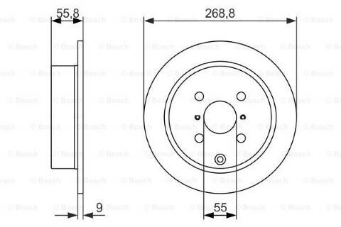 Toyota Yaris 1.3 1999-2005 Bosch Arka Disk 2 Adet