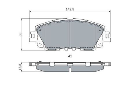 Toyota Camry 2.5 Hybrid 2017-2024 Bosch Ön Balata 22768