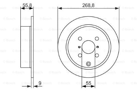 Toyota Yaris 1.0 1999-2005 Bosch Arka Disk 2 Adet