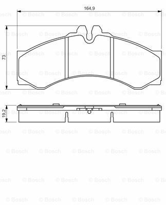 Mercedes Sprinter 413 CDI 2.1 2000-2006 Bosch Ön Balata 29076