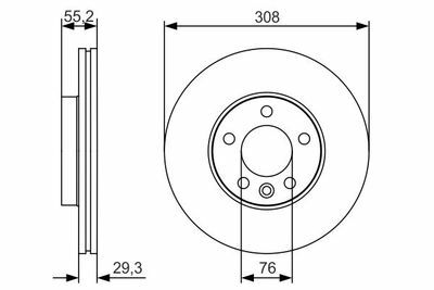Volkswagen Caravelle T6 2.0TDI 2015-2019 Bosch Ön Disk NETPARBD1880 2 Adet