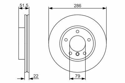 BMW 3 E46 318ti Compact 2.0 2001-2004 Bosch Ön Disk 2 Adet