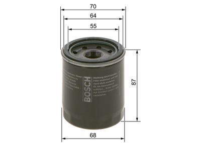 Volvo S40 1.8 1997-2004 Bosch Yağ Filtresi Netpar 09864B7063