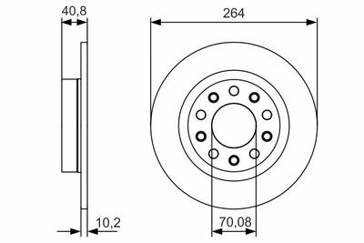 Alfa Romeo Giulietta 1.6JTDM 2010-2021 Bosch Arka Disk 2 Adet