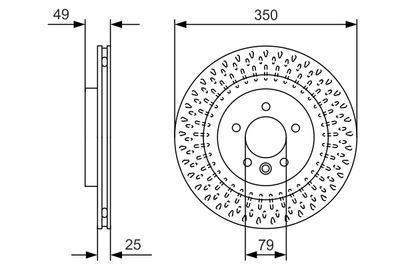 Land Rover Range Rover 4 2.0Si4 2017-2021 Bosch Arka Disk 2 Adet
