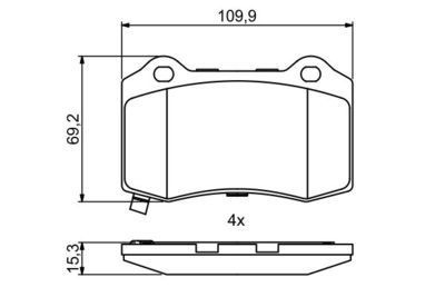 Jeep G. Cherokee (WK2) 3.0CRDi 2013-2019 Bosch Arka Balata WVA24076