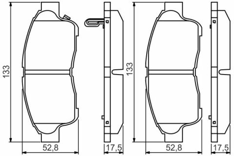 Toyota RAV4 2.0 1994-2000 Bosch Ön Balata NETPAR21601