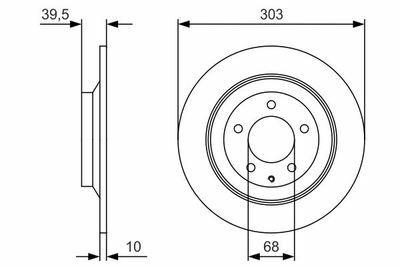 Mazda CX-5 2.0 2011-2020 Bosch Arka Disk 2 Adet