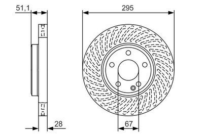 Mercedes GLA (156 Serisi) GLA 180d 1.5 2015-2019 Bosch Ön Disk 295mm 2 Adet