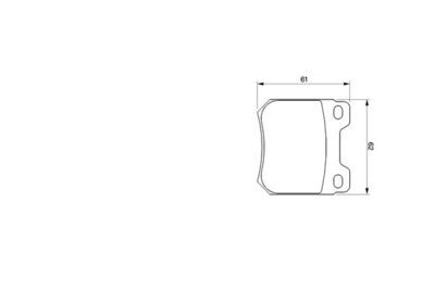 Opel Vectra B 2.5 1995-2000 Bosch Arka Balata 21051