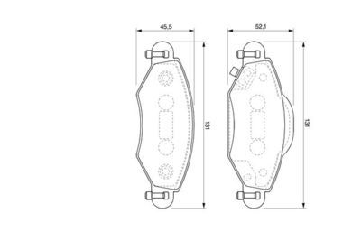 Toyota Yaris 1.3 2002-2005 Bosch Ön Balata WVA 23340