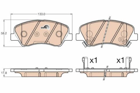 Hyundai i20 1.4 2014-2019 TRW Ön Balata