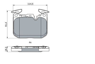 BMW 1 F21 116d 1.5 2015-2019 Bosch Ön Balata