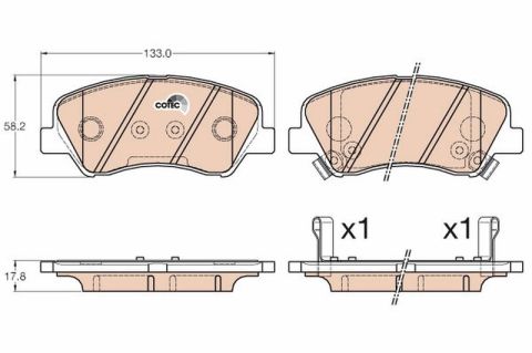 Hyundai i20 1.2 2014-2018 TRW Ön Balata
