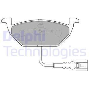 Volkswagen Jetta 1.6 2005-2014 Delphi Ön Balata 23130